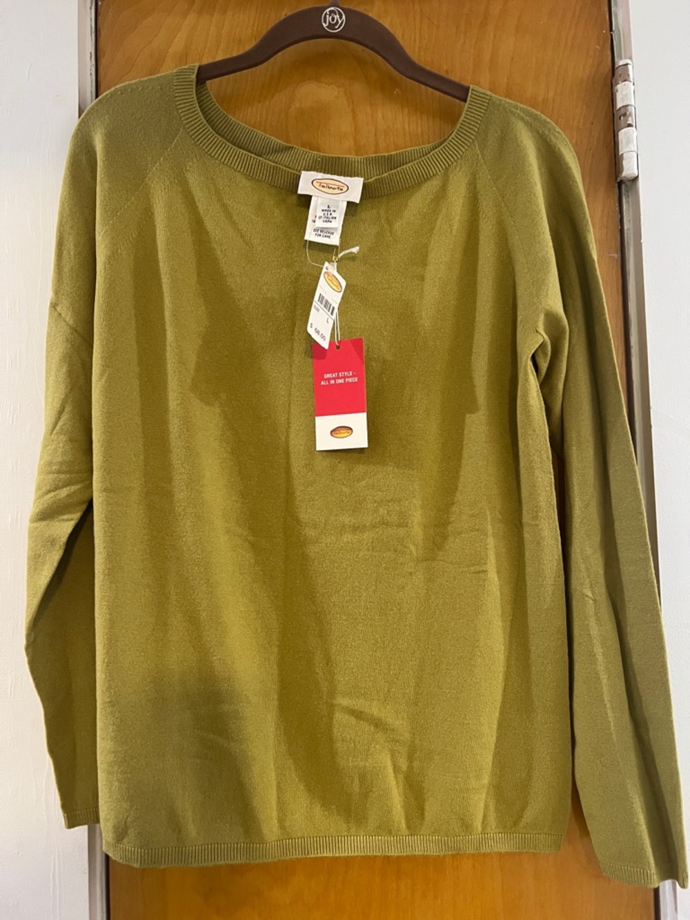 Talbots Olive Crewneck Sweater